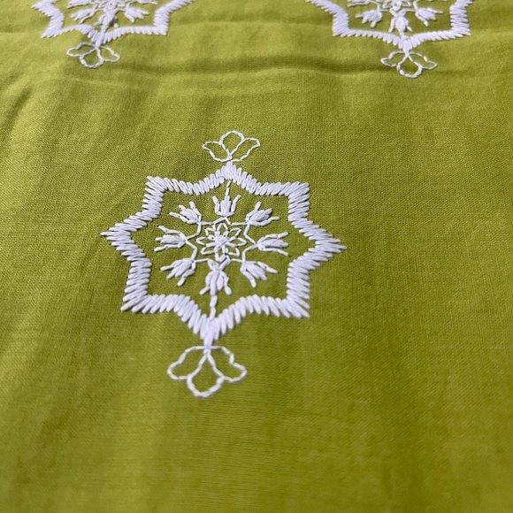 Lime Green Embroidered Cotton Kurta from Max - Picture 3 of 9